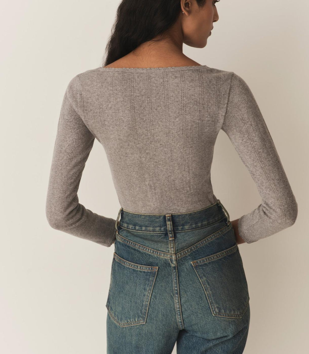 DÔEN Tees | Cilla Tee Heather Grey - Women