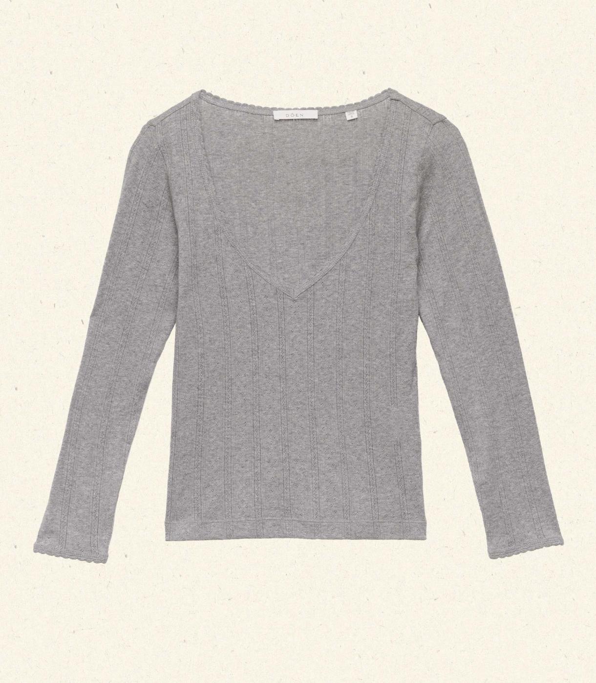 DÔEN Tees | Cilla Tee Heather Grey - Women