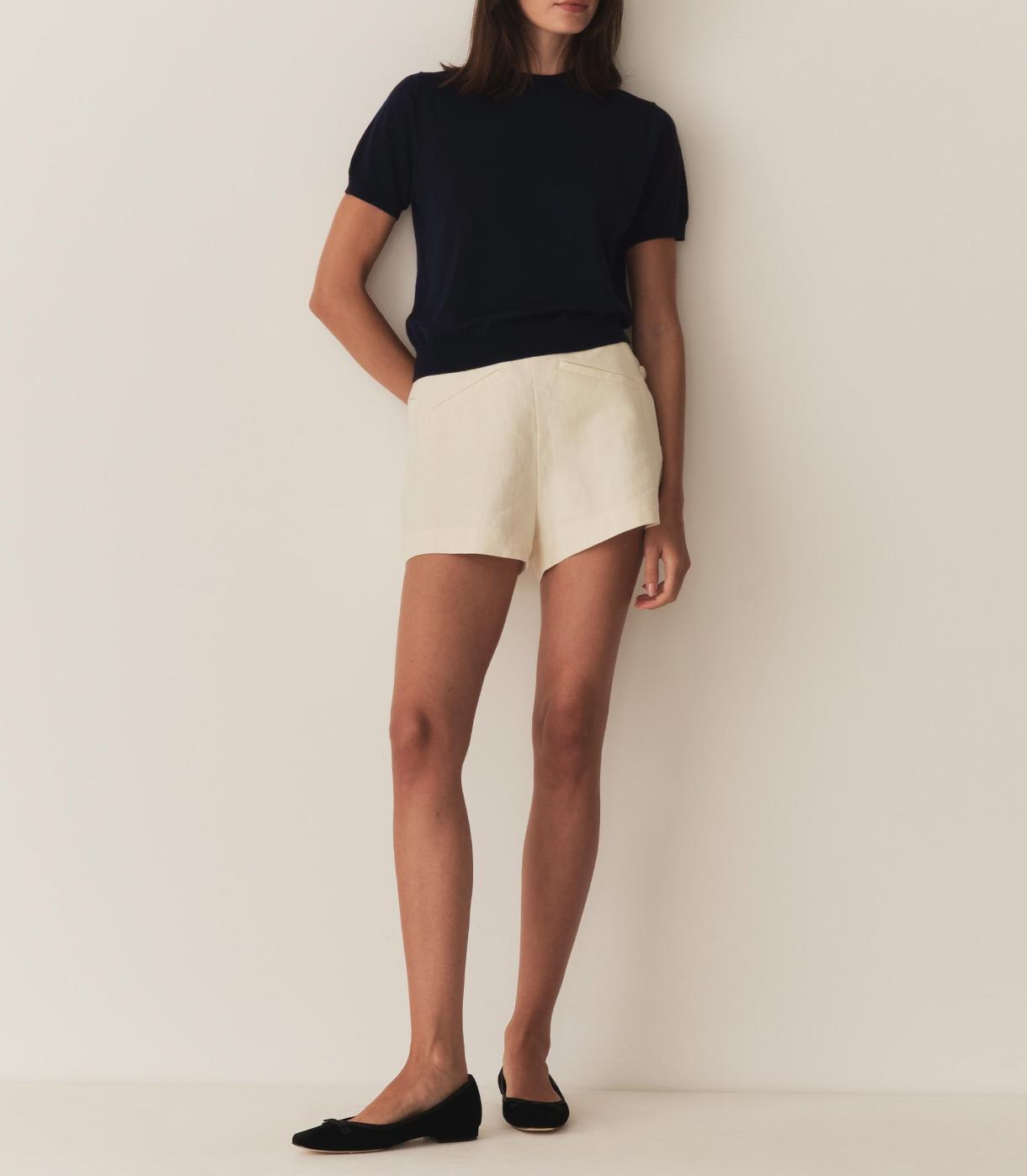 DÔEN Tees | Colombe Knit Top Deep Navy - Women