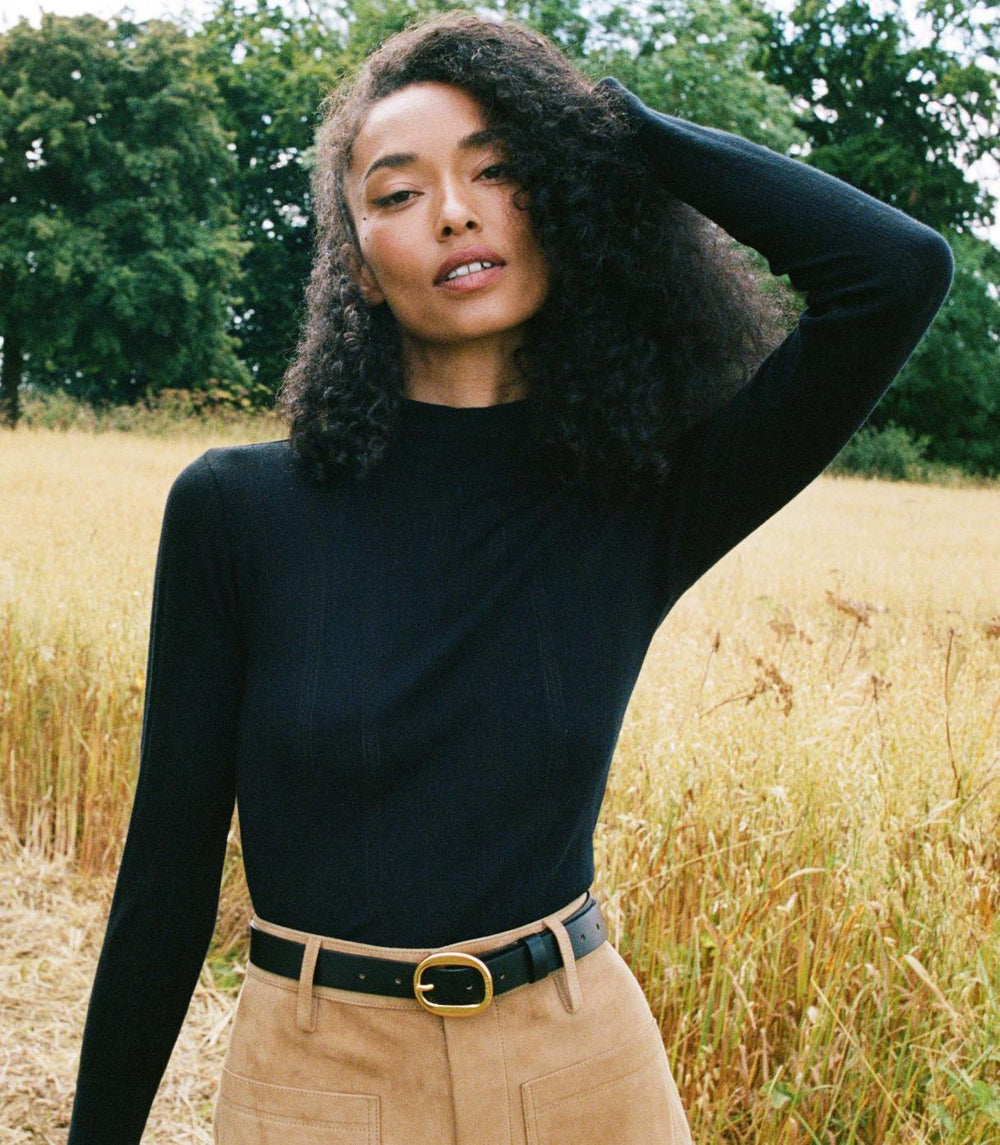 DÔEN Tees | Nessa Tee Black - Women