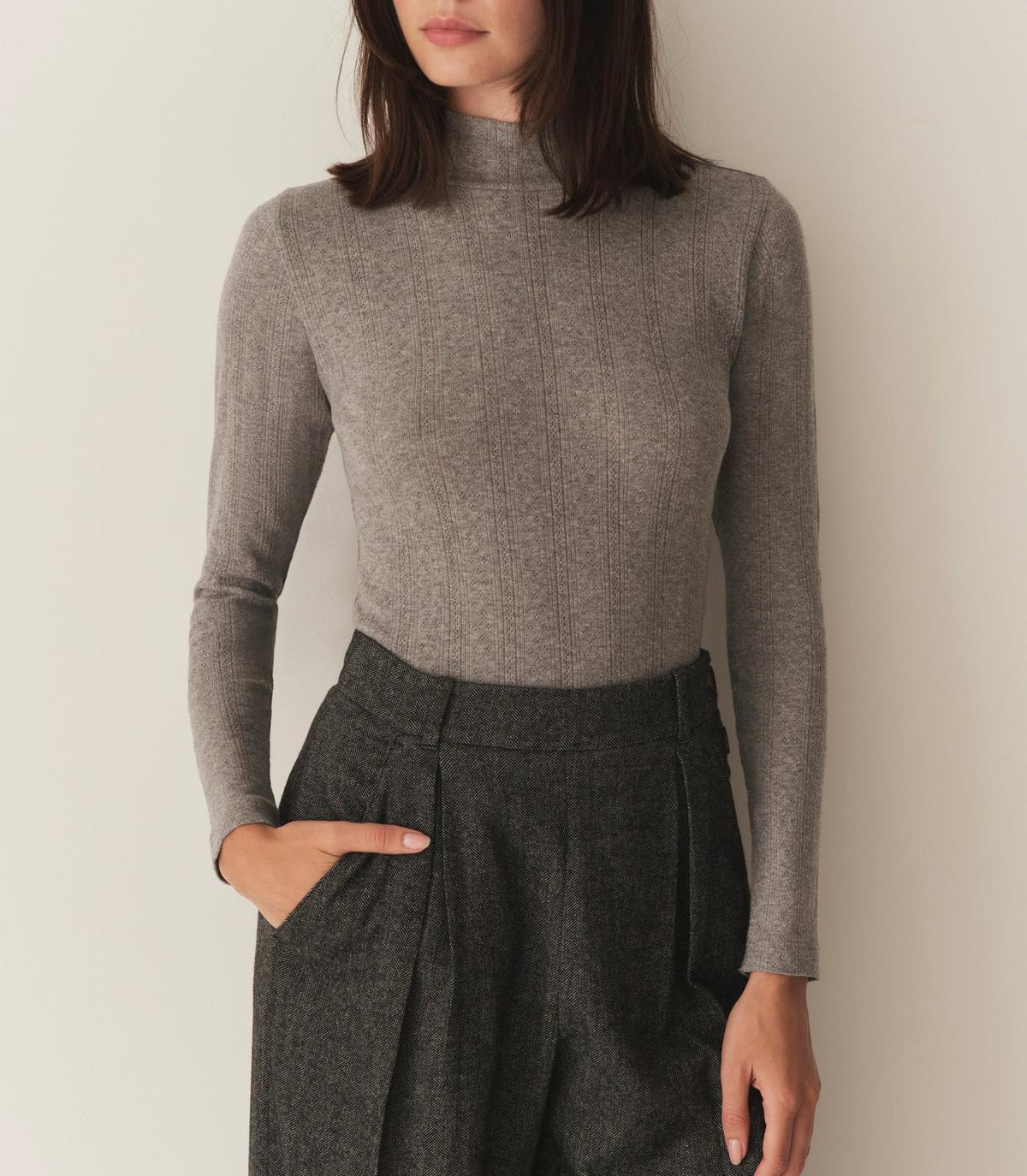 DÔEN Tees | Nessa Tee Heather Grey - Women