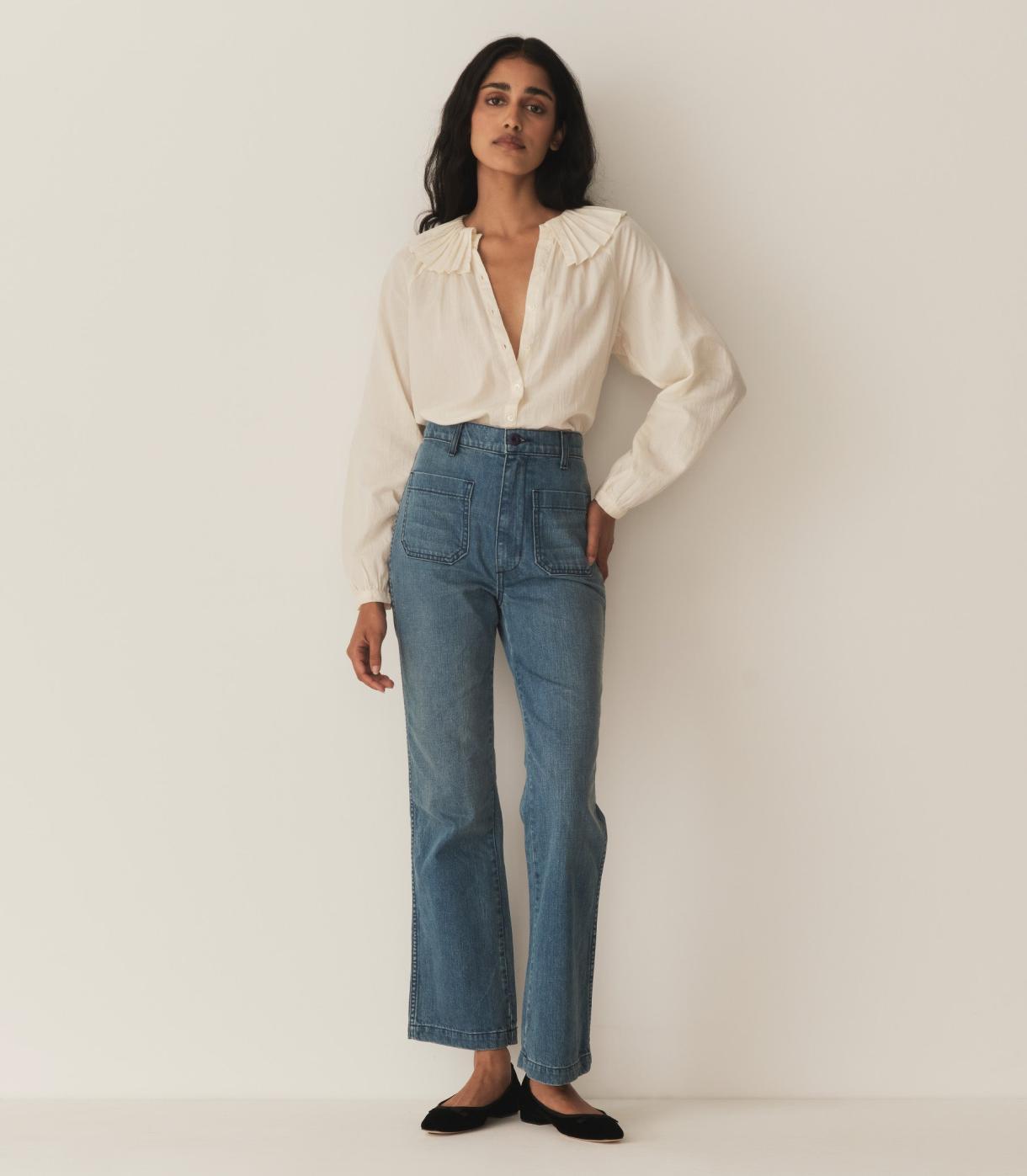 DÔEN Tops | Aster Top Mother Of Pearl - Women