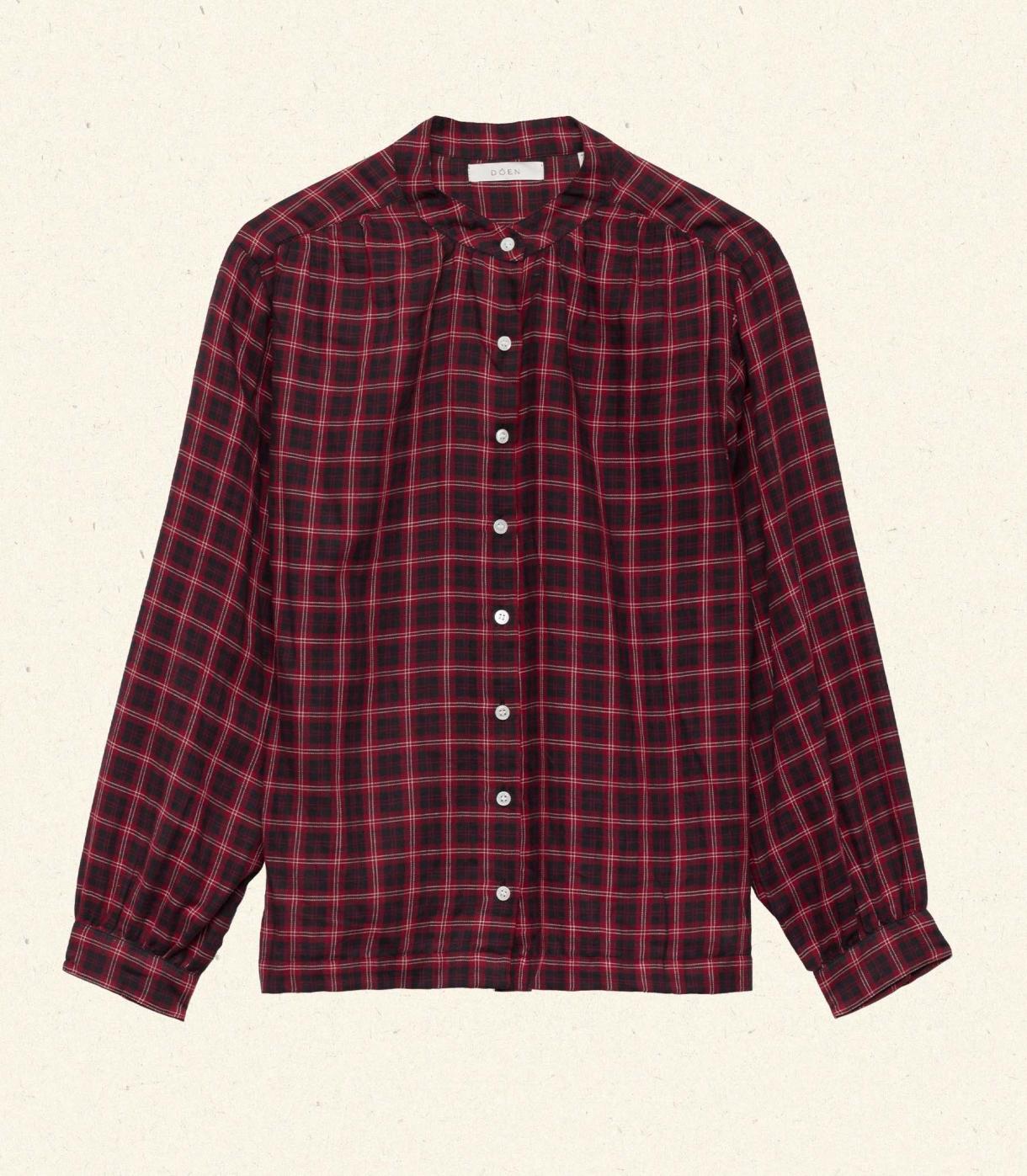 DÔEN Tops | Breena Top Rouge Countryside Plaid - Women
