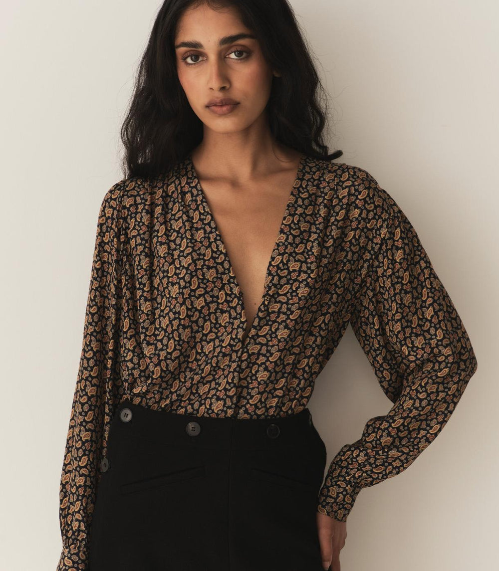 DÔEN Tops | Candace Top Villette Paisley - Women