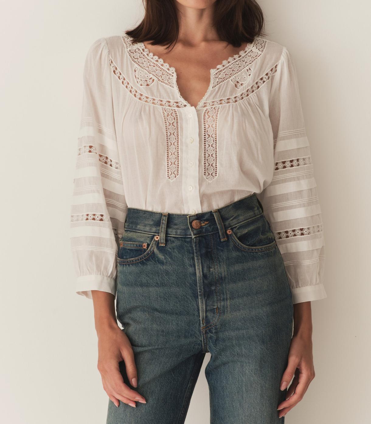 DÔEN Tops | Celeste Top Salt - Women