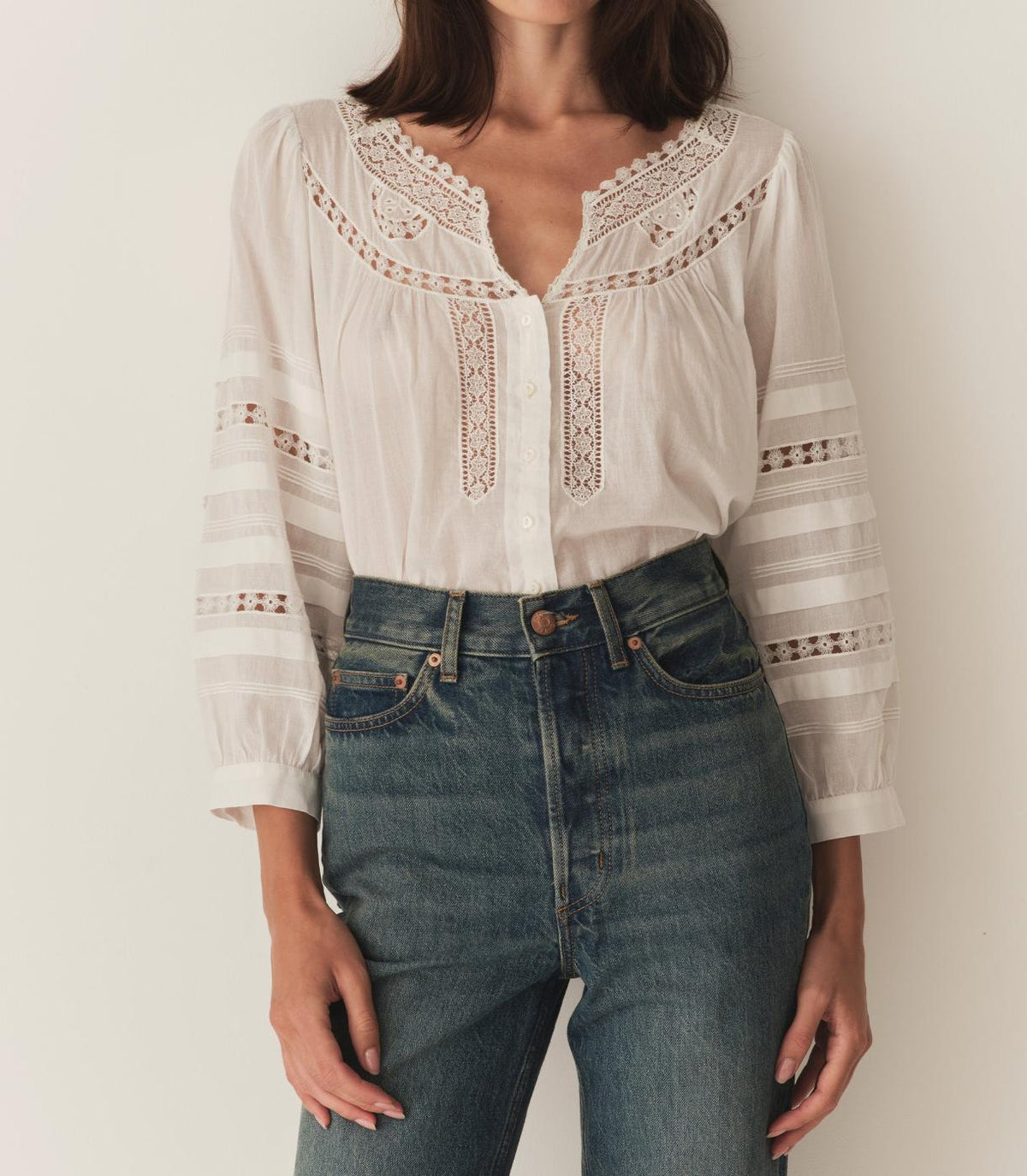 DÔEN Tops | Celeste Top Salt - Women