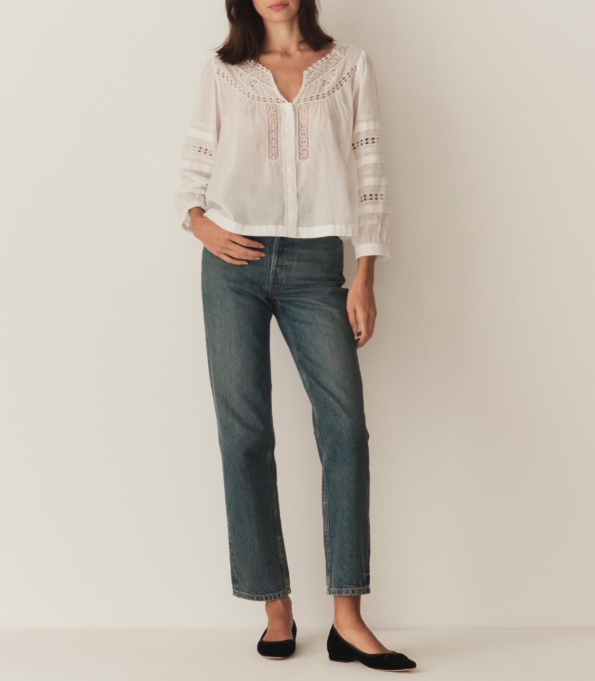 DÔEN Tops | Celeste Top Salt - Women