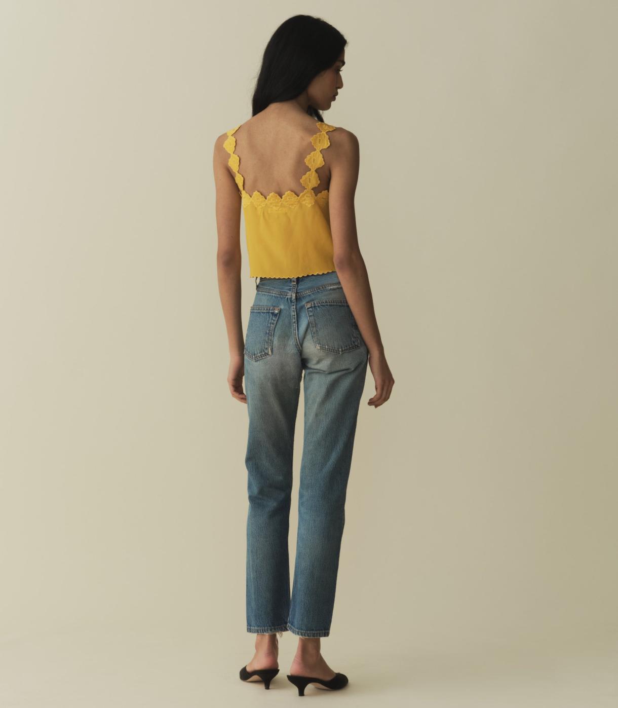 DÔEN Tops | Flores Top Goldenrod - Women