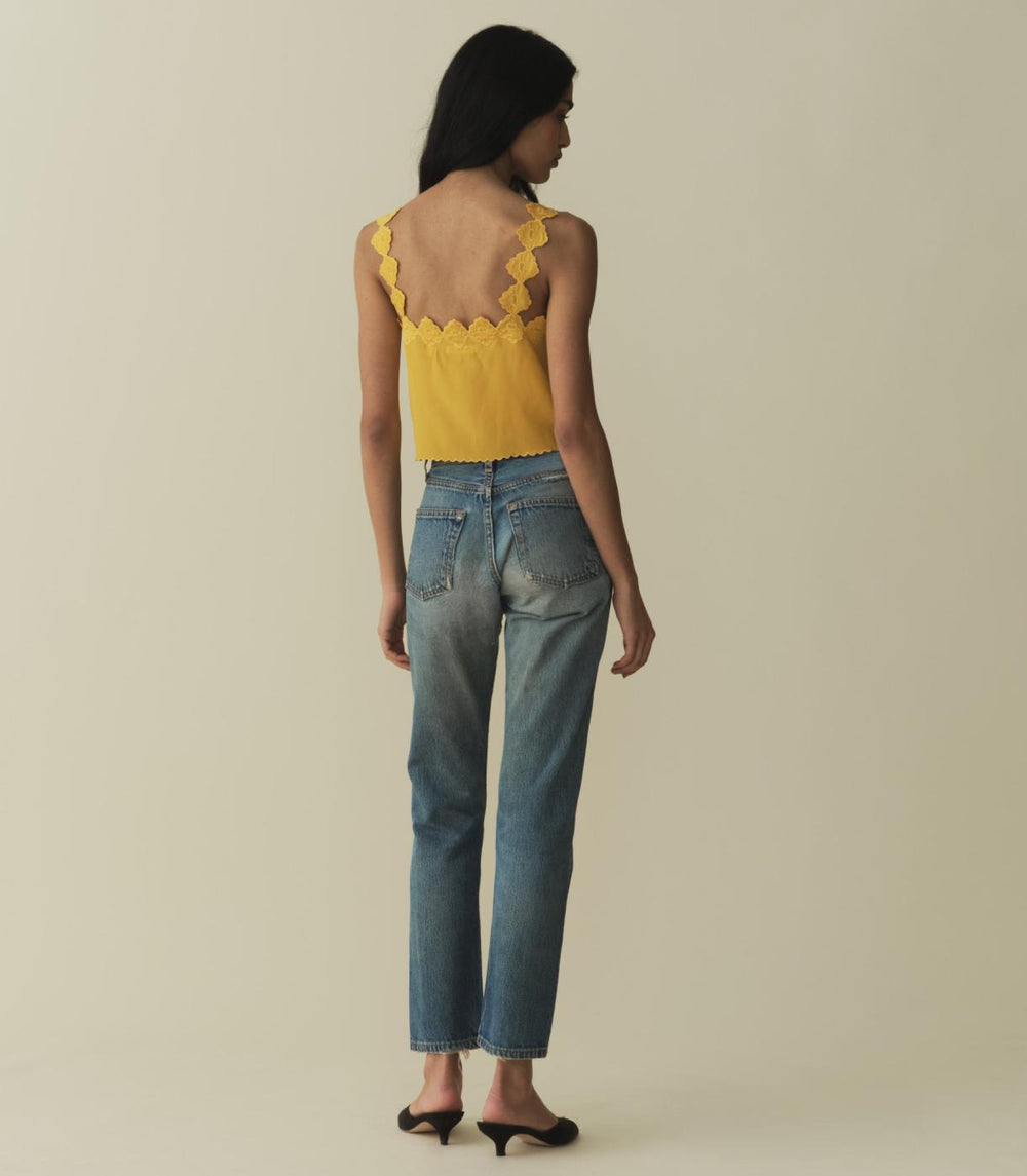 DÔEN Tops | Flores Top Goldenrod - Women