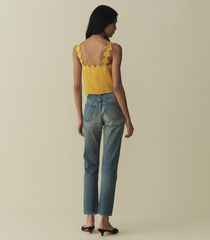 DÔEN Tops | Flores Top Goldenrod - Women