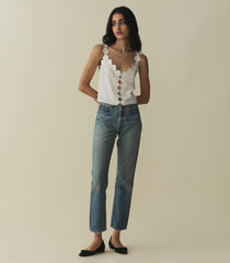 DÔEN Tops | Flores Top Salt - Women
