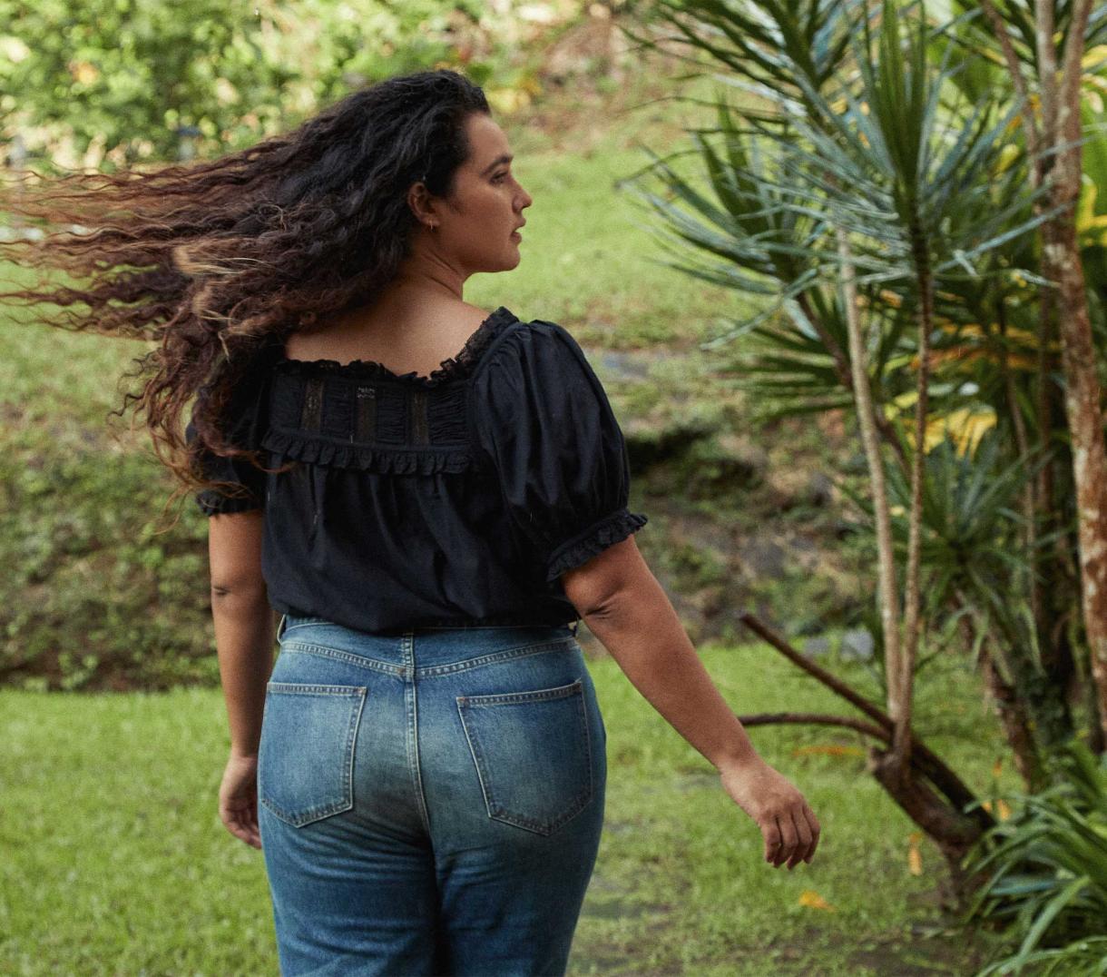 DÔEN Tops | Frances Top Black - Women