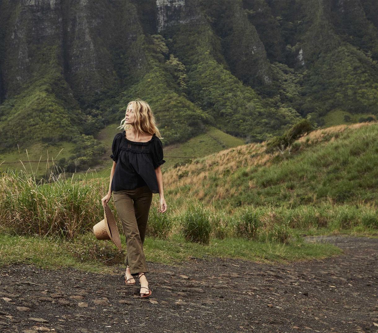 DÔEN Tops | Frances Top Black - Women