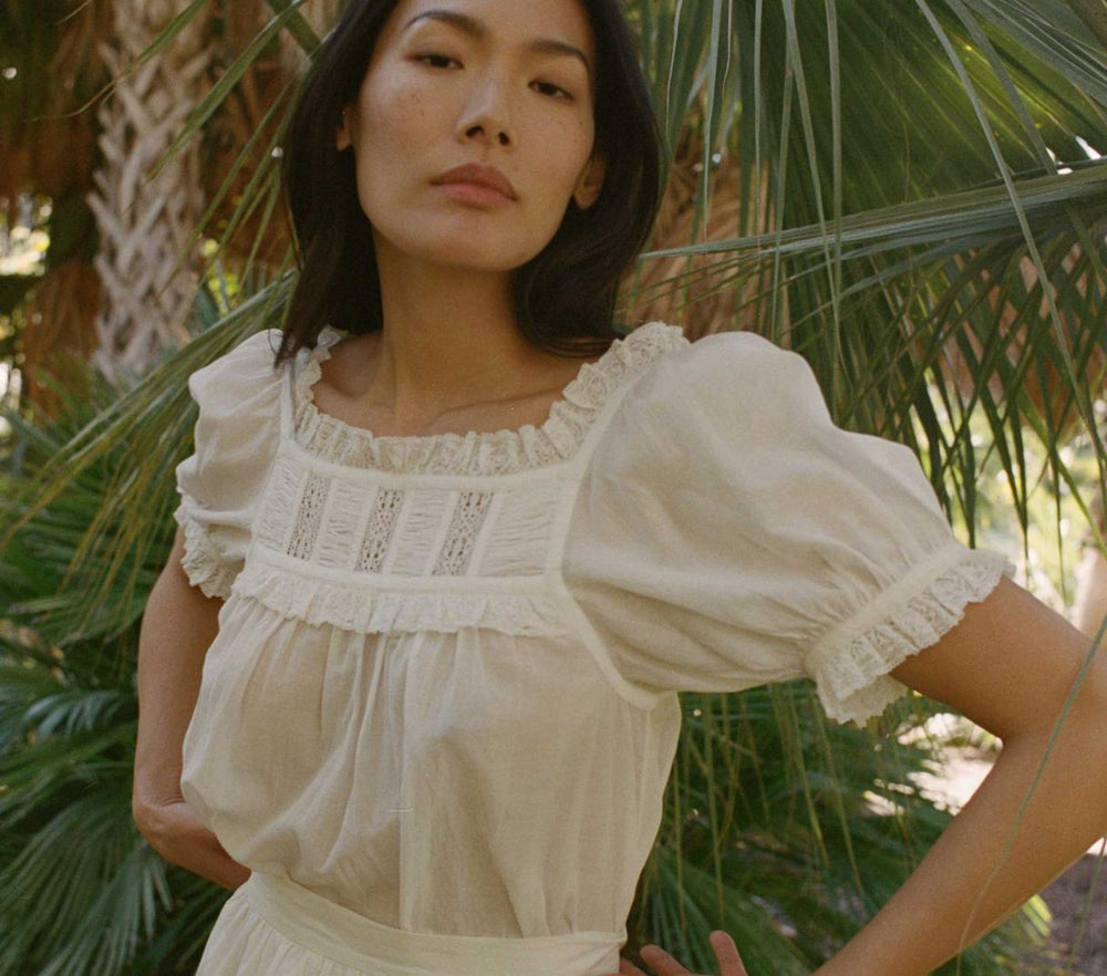 DÔEN Tops | Frances Top Salt Lace - Women