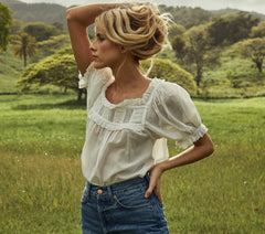 DÔEN Tops | Frances Top Salt Lace - Women