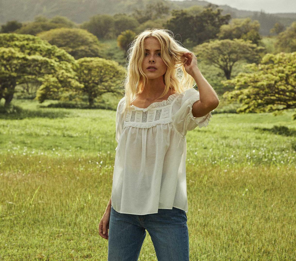 DÔEN Tops | Frances Top Salt Lace - Women
