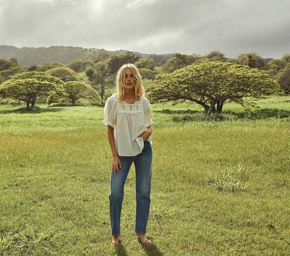 DÔEN Tops | Frances Top Salt Lace - Women