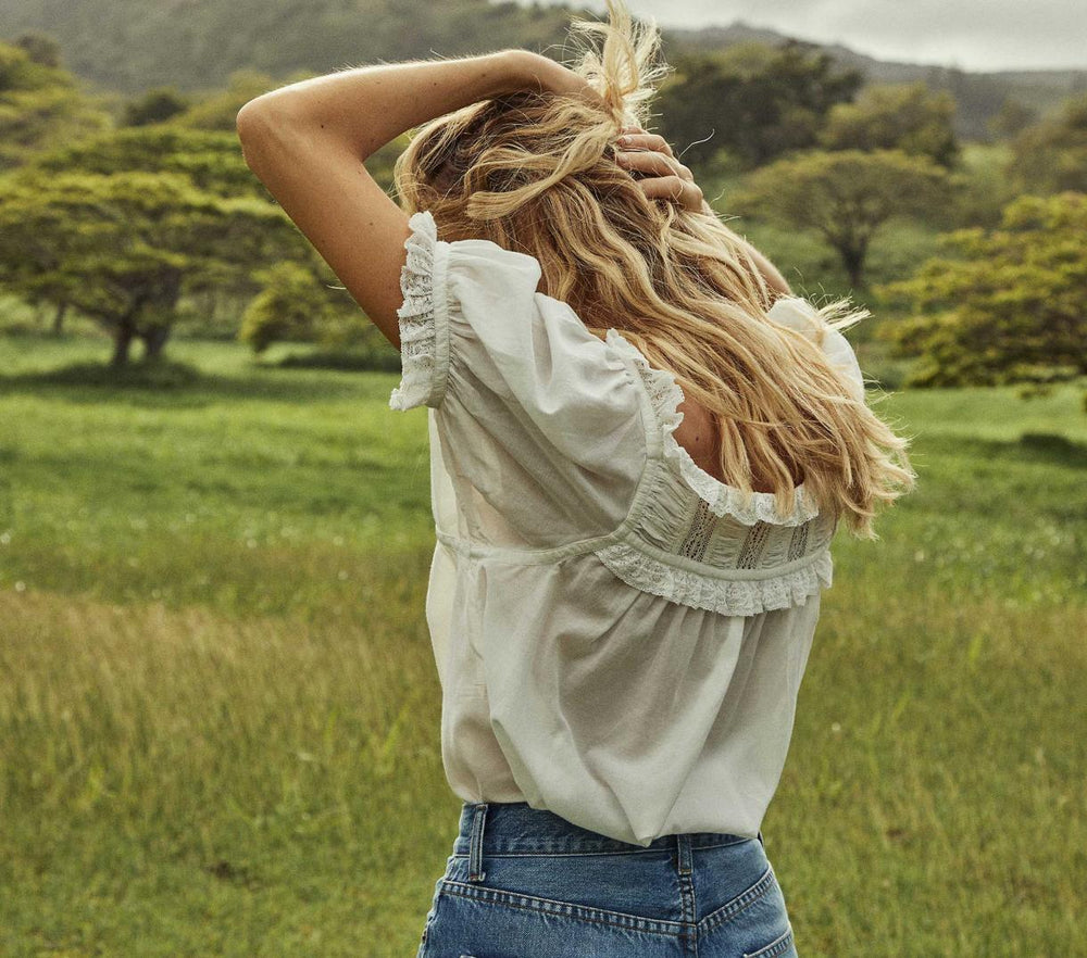 DÔEN Tops | Frances Top Salt Lace - Women