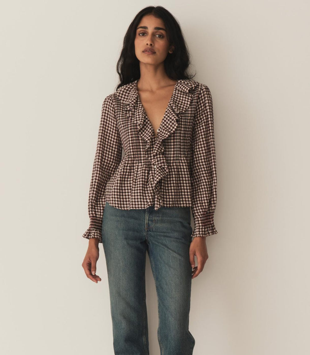 DÔEN Tops | Hardy Top Delphine Plaid - Women