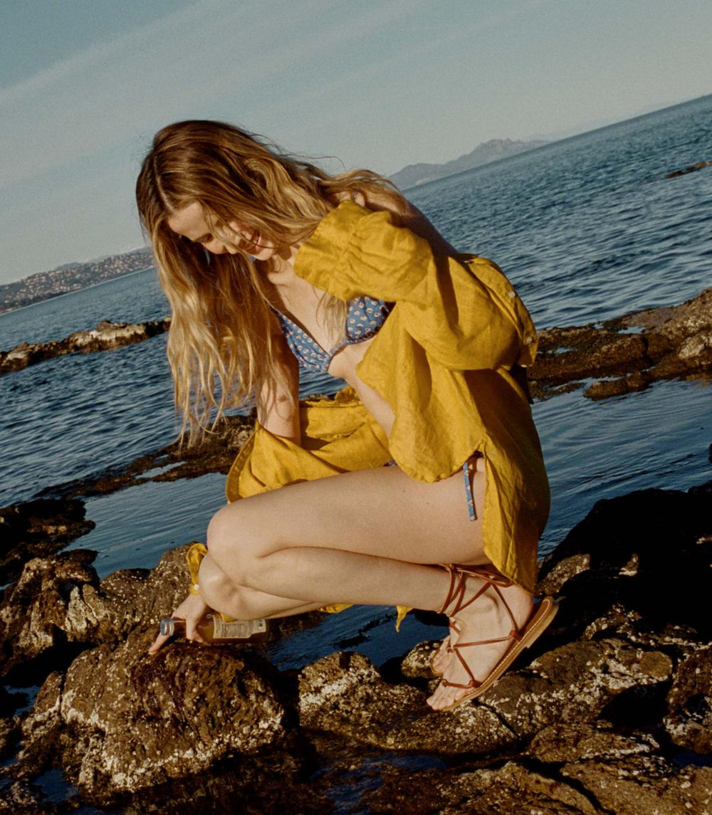 DÔEN Tops | Hava Linen Top Sunflower - Women