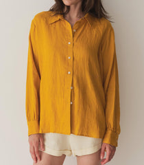 DÔEN Tops | Hava Linen Top Sunflower - Women