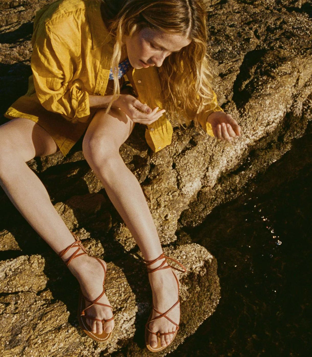 DÔEN Tops | Hava Linen Top Sunflower - Women