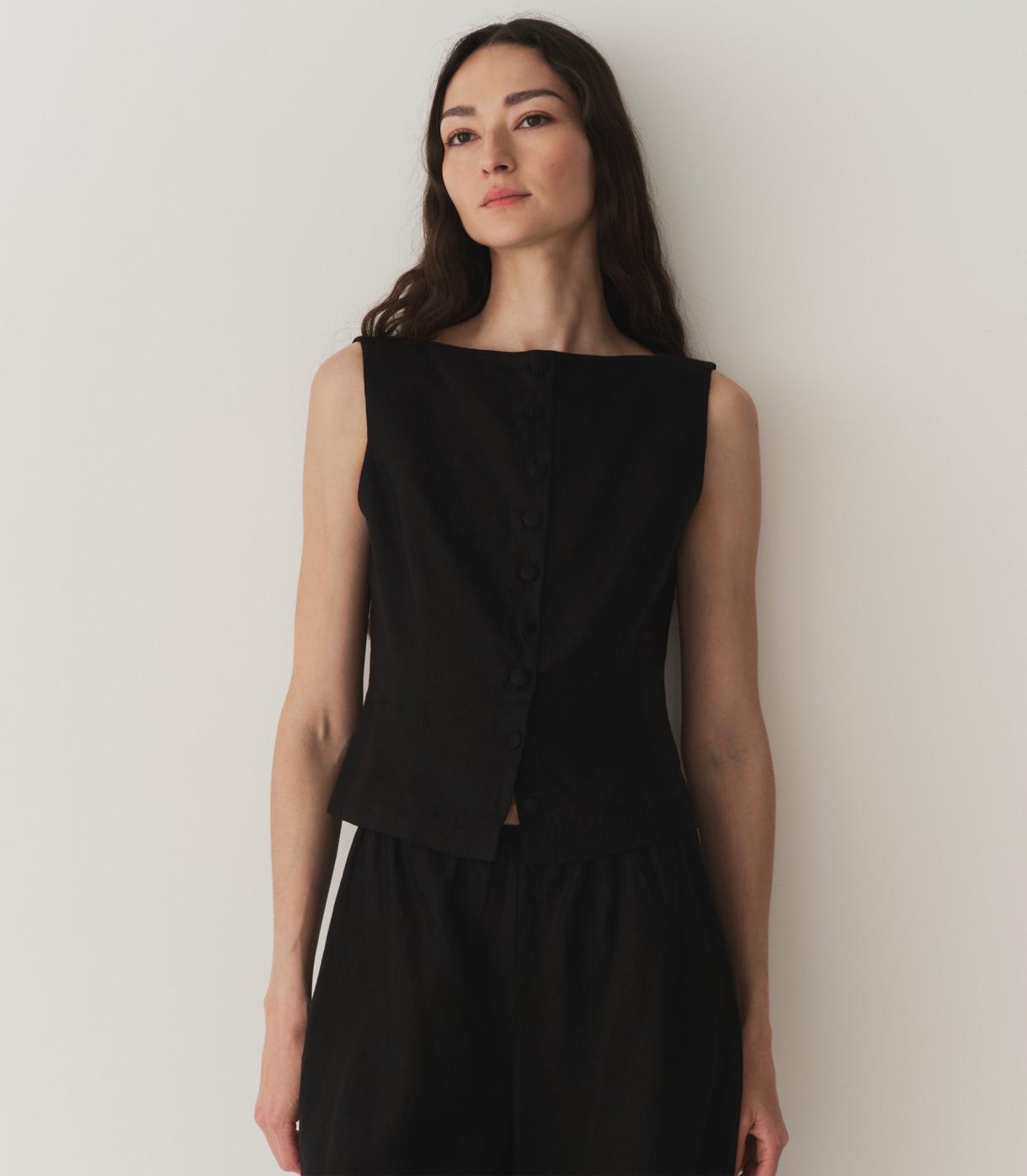 DÔEN Tops | Hayden Top Black - Women