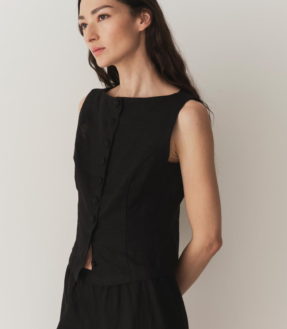 DÔEN Tops | Hayden Top Black - Women