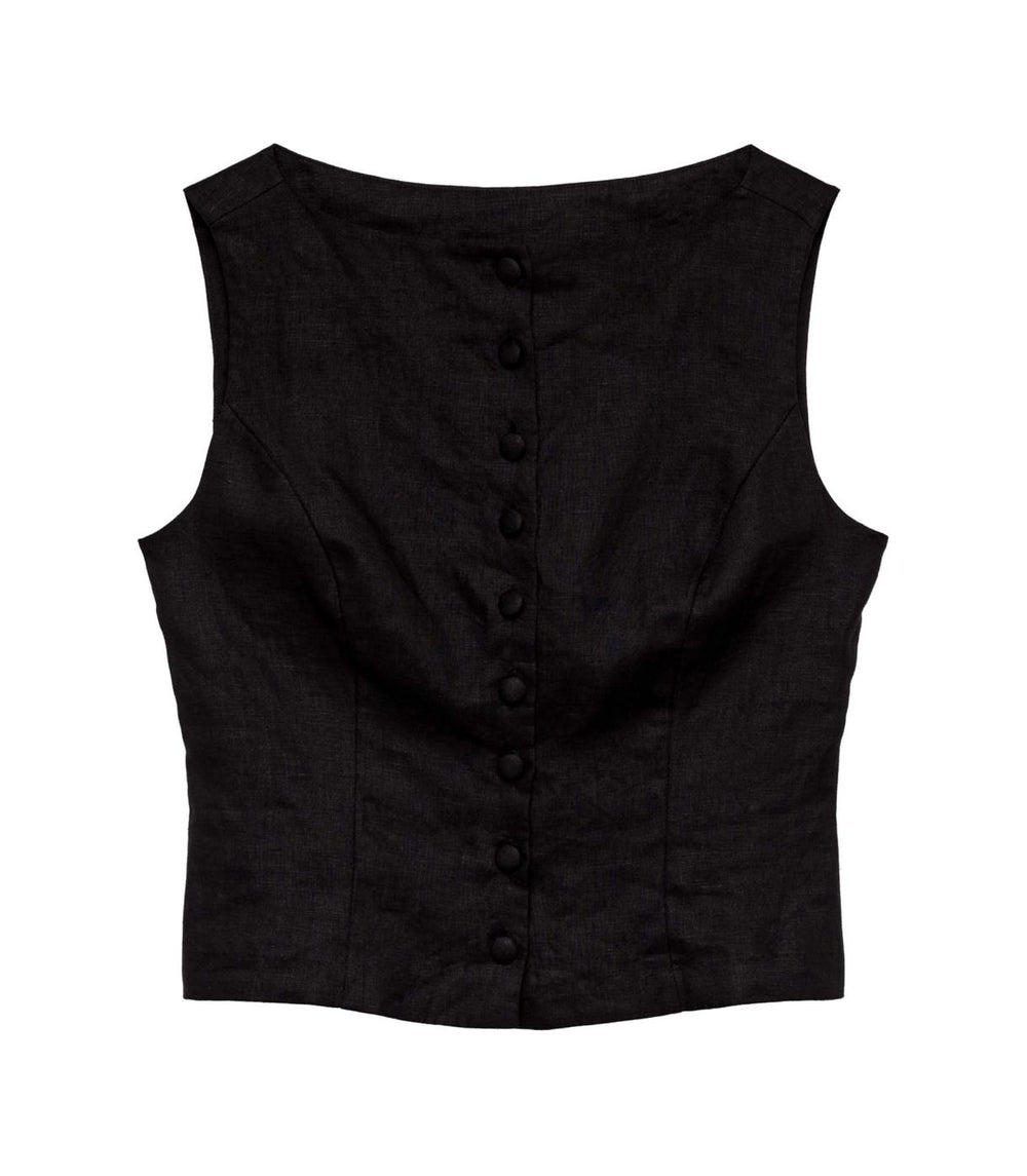 DÔEN Tops | Hayden Top Black - Women