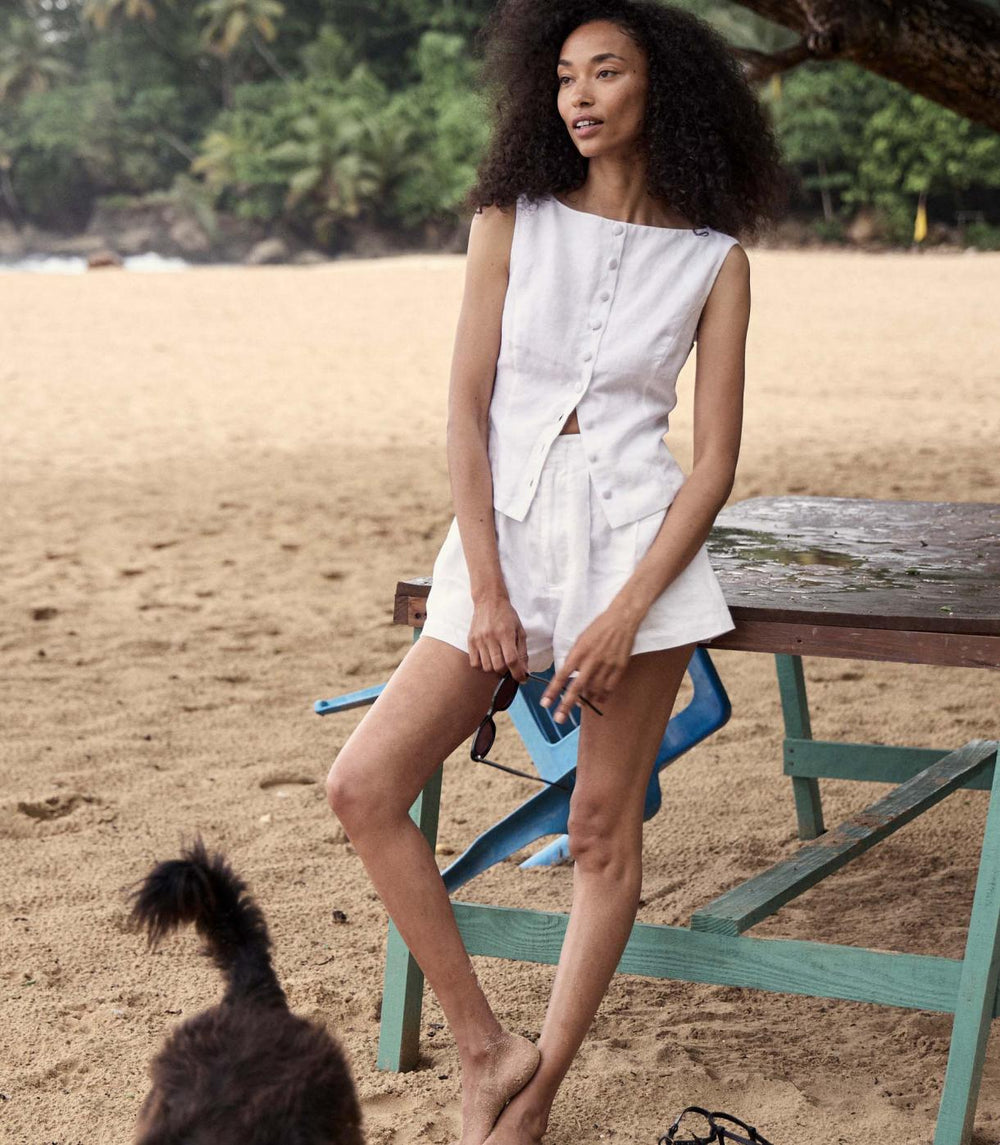 DÔEN Tops | Hayden Top Salt - Women