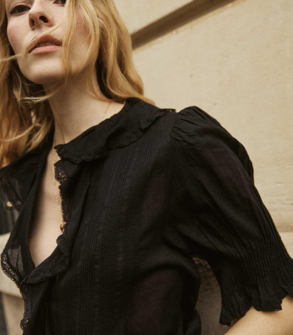 DÔEN Tops | Henri Top Black - Women