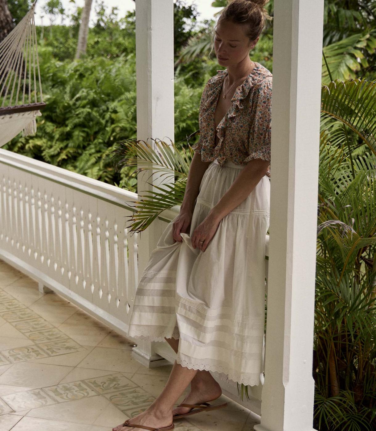 DÔEN Tops | Henri Top Wild Clover Floral - Women