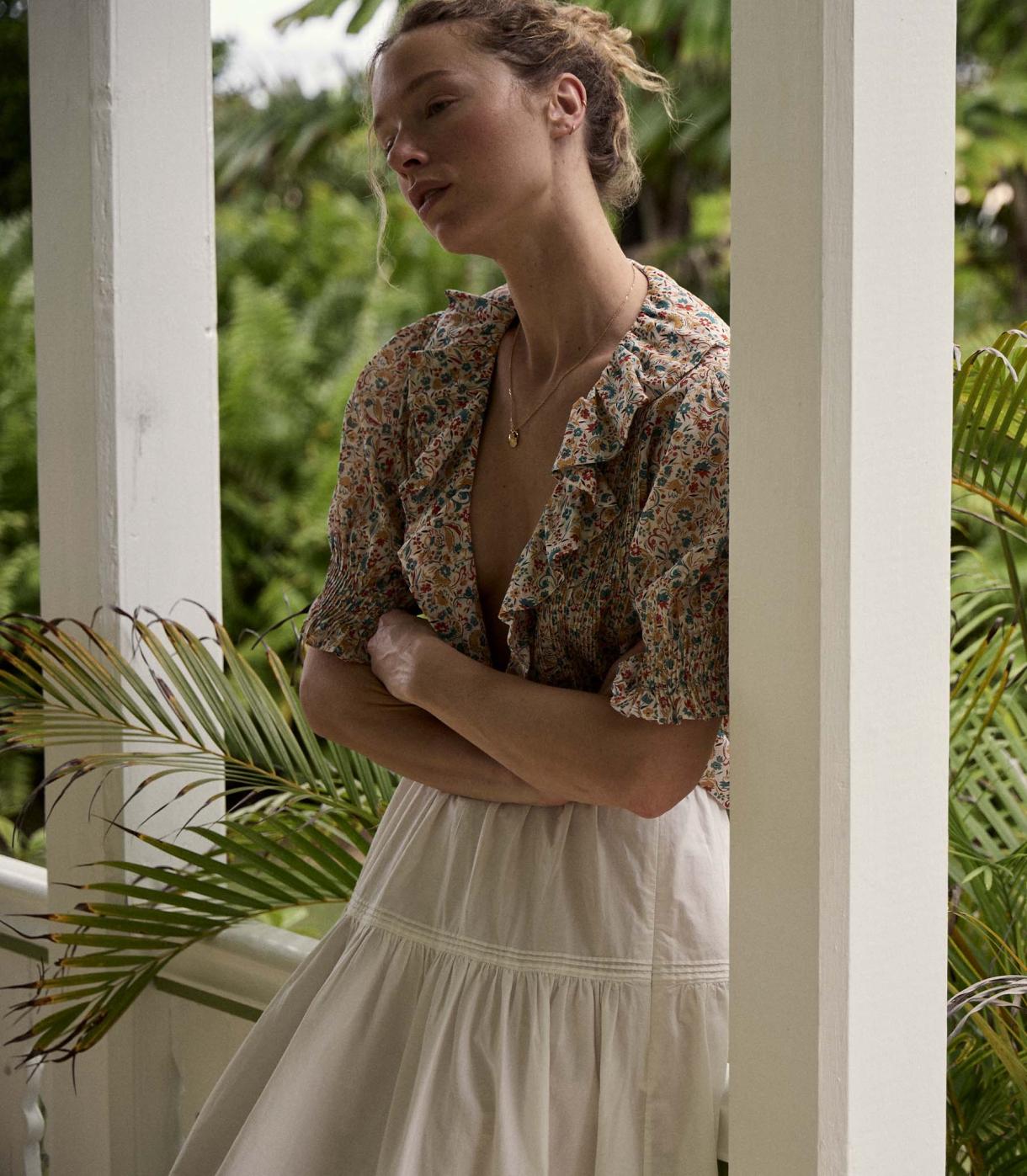DÔEN Tops | Henri Top Wild Clover Floral - Women