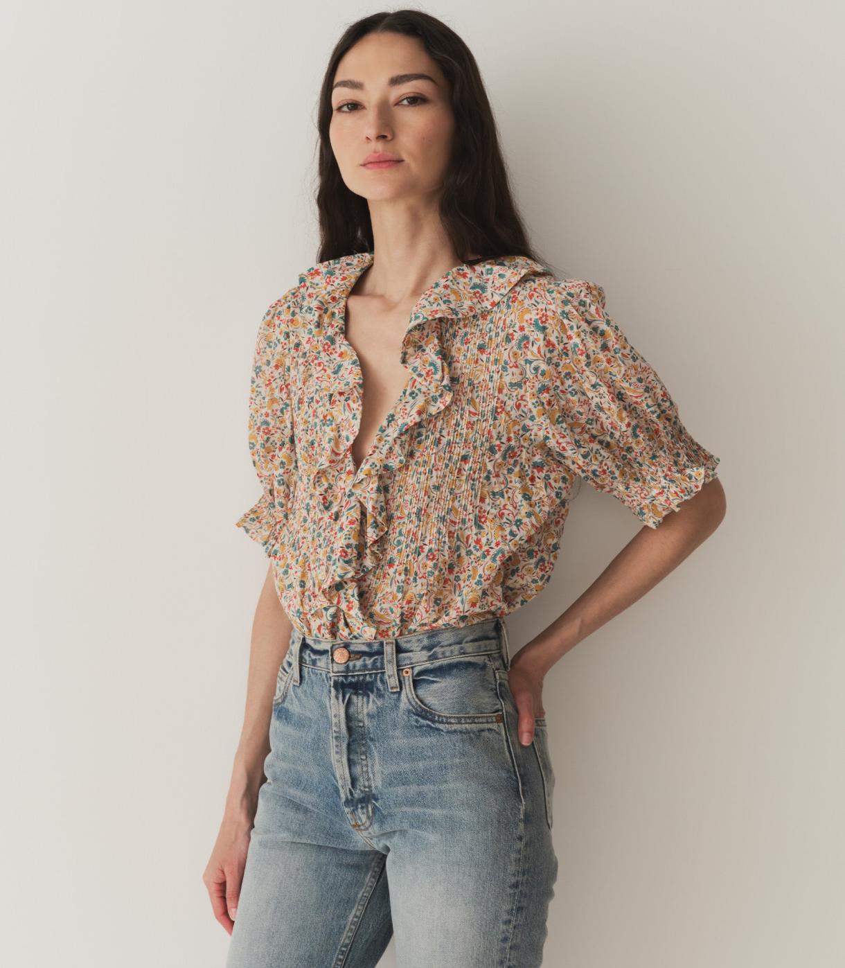 DÔEN Tops | Henri Top Wild Clover Floral - Women