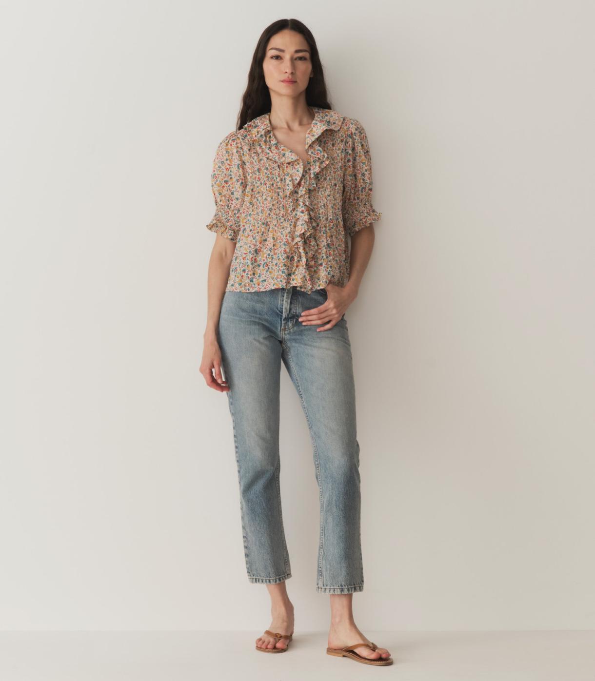 DÔEN Tops | Henri Top Wild Clover Floral - Women