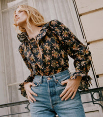 DÔEN Tops | Jamie Top Foxglove Floral - Women