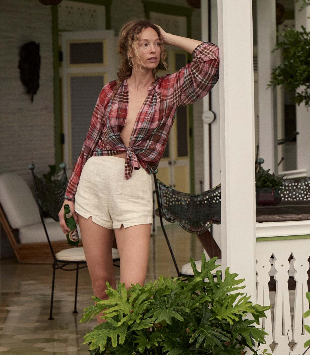 DÔEN Tops | Janis Top Francine Plaid - Women