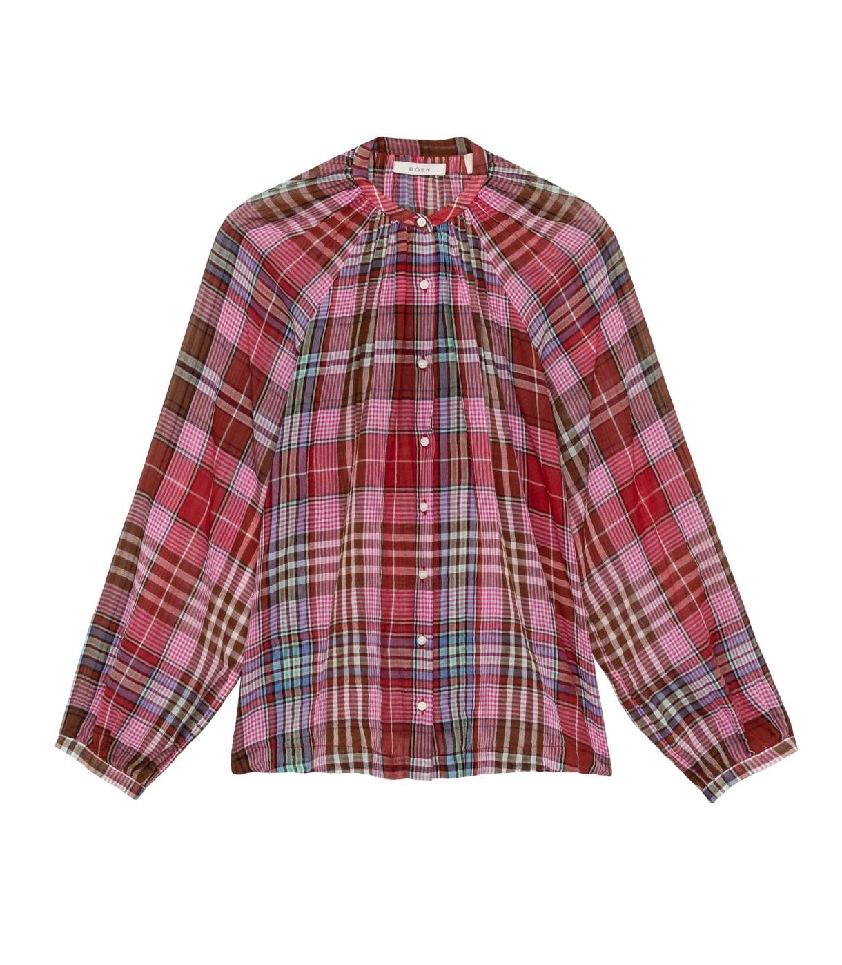 DÔEN Tops | Janis Top Francine Plaid - Women