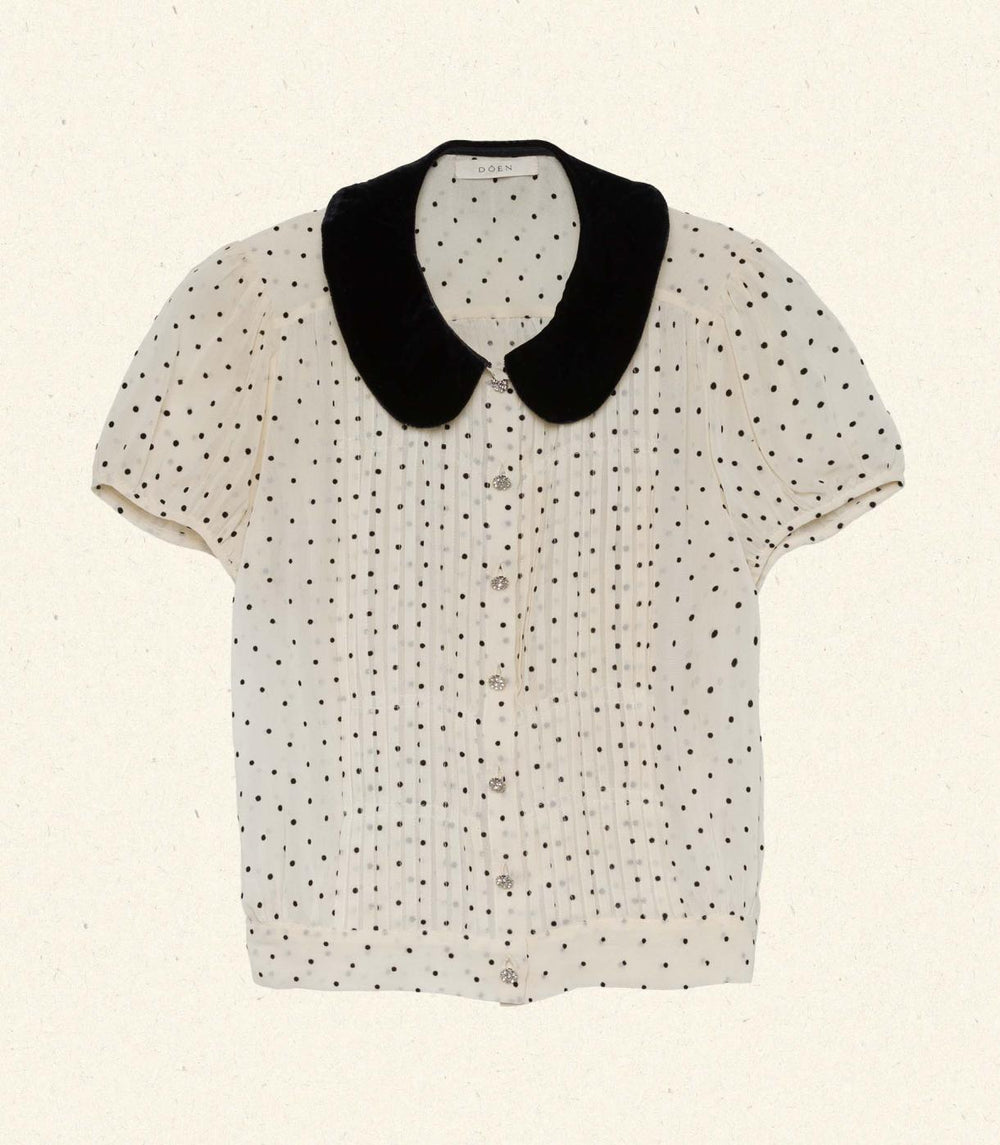 DÔEN Tops | Madeline Top Mother Of Pearl Dot - Women