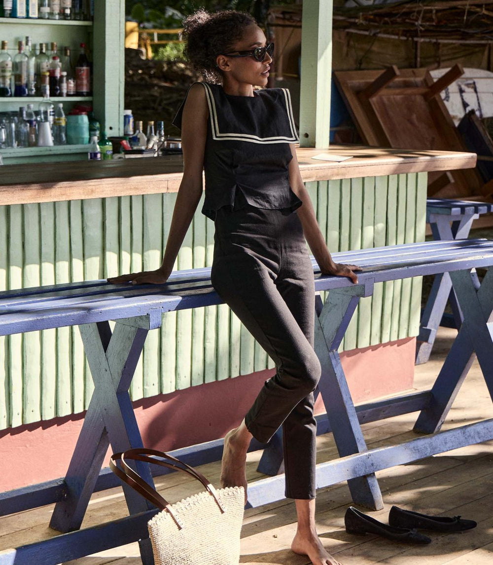 DÔEN Tops | Margie Top Black - Women
