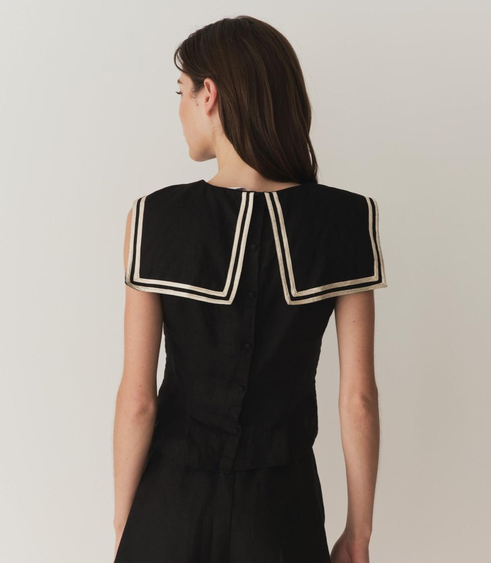 DÔEN Tops | Margie Top Black - Women