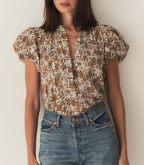 DÔEN Tops | Millie Top Blanc Narcissus Floral - Women