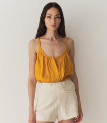 DÔEN Tops | Nalina Linen Top Sunflower - Women
