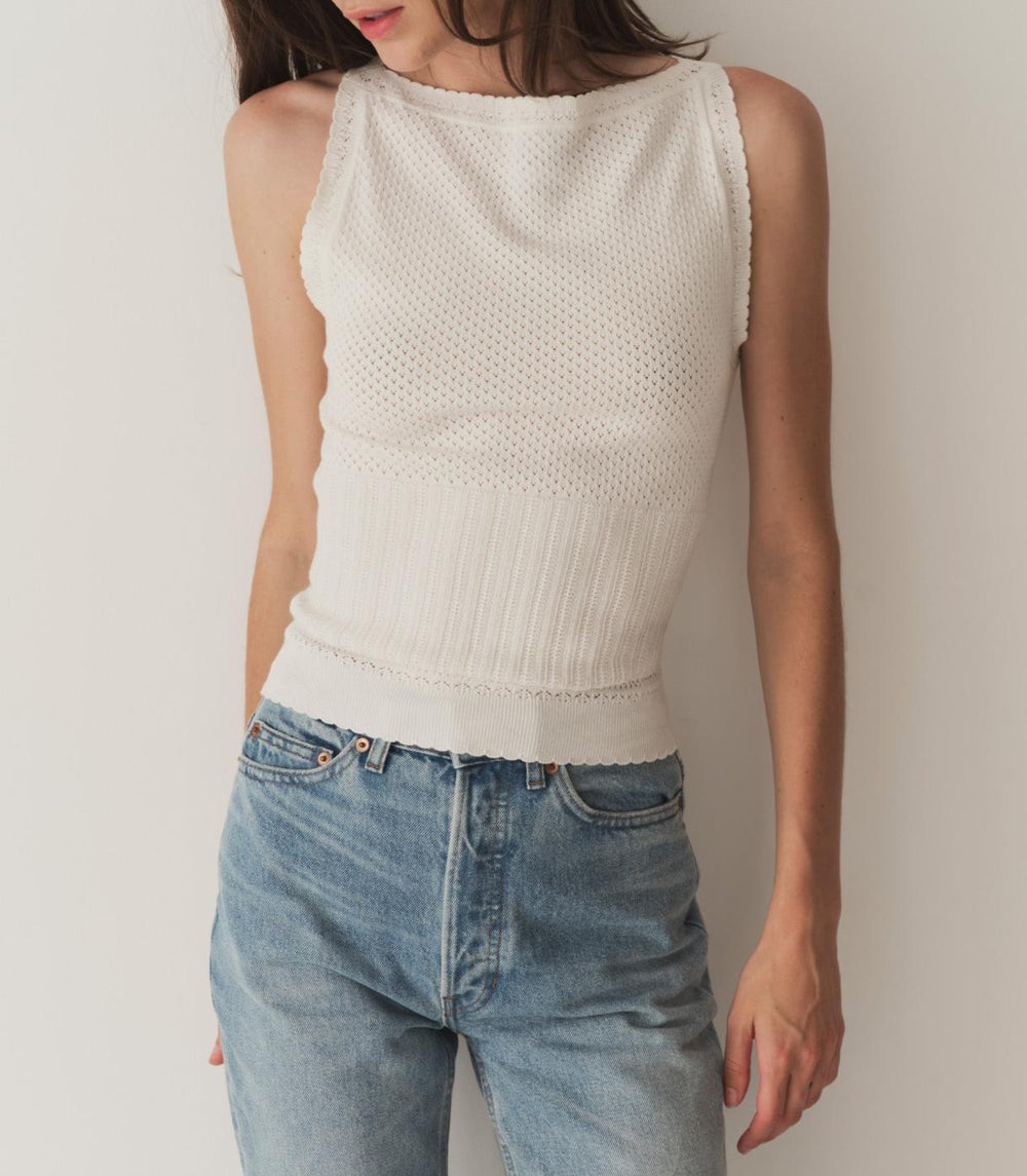 DÔEN Tops | Nerida Top Ivory - Women
