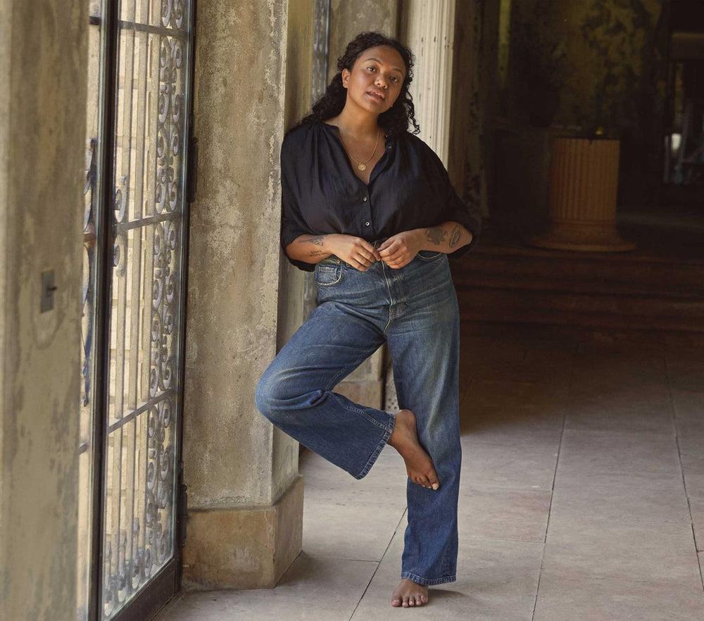 DÔEN Tops | The Jane Blouse Black - Women