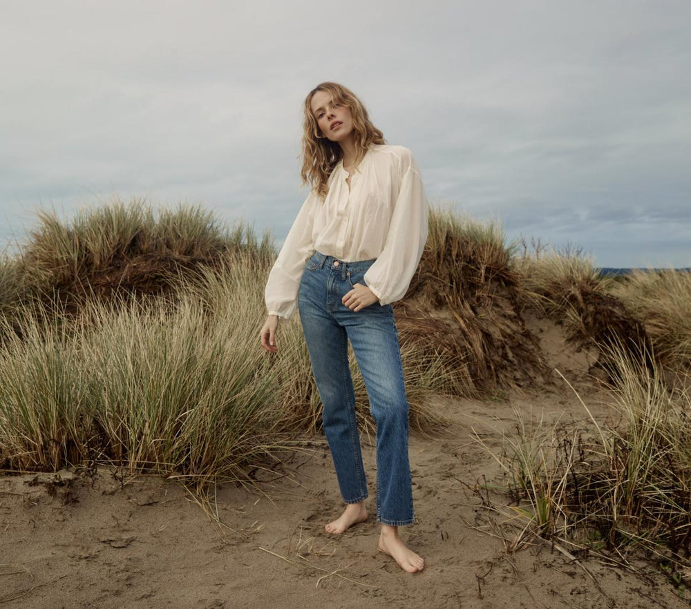 DÔEN Tops | The Jane Blouse Salt - Women