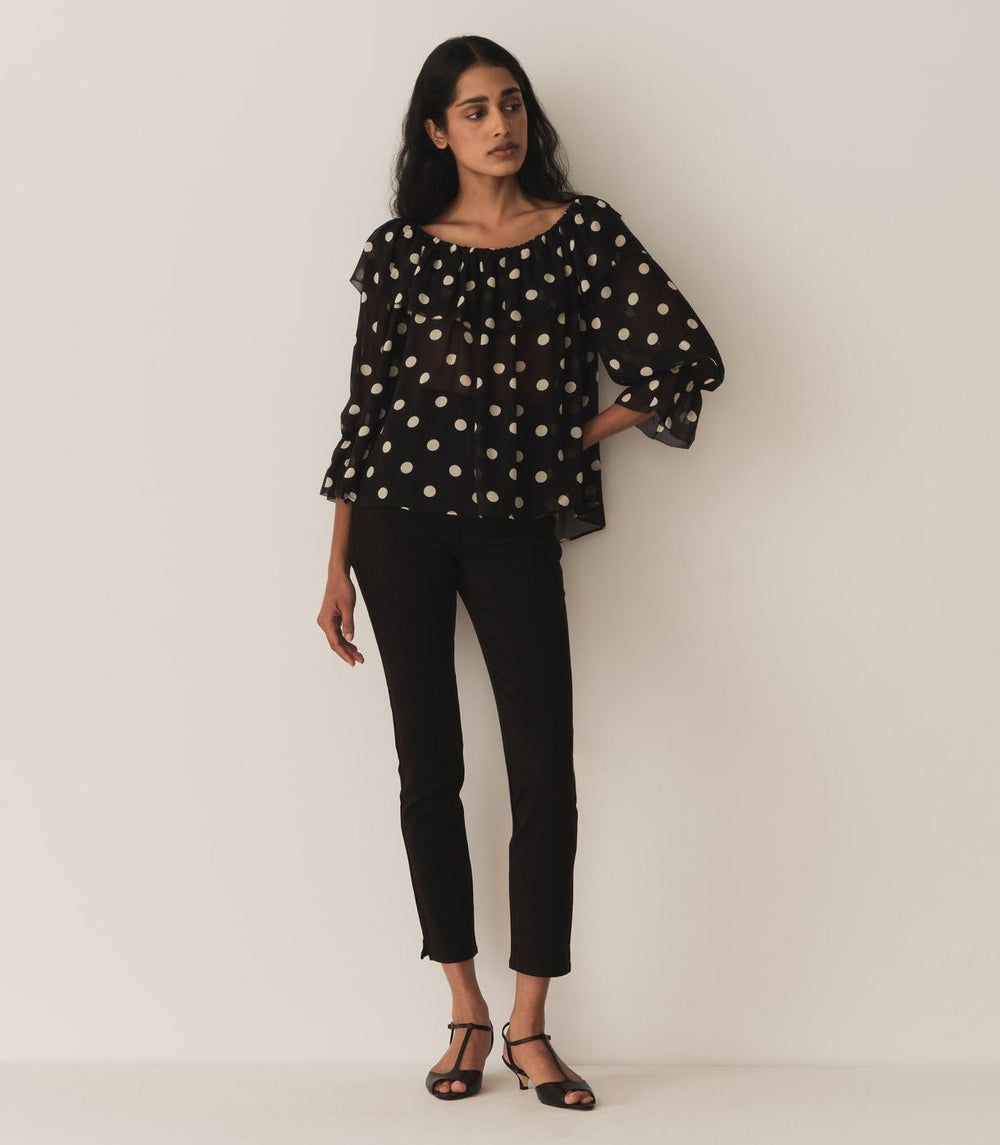 DÔEN Tops | Vivian Top Solstice Sky Dot - Women