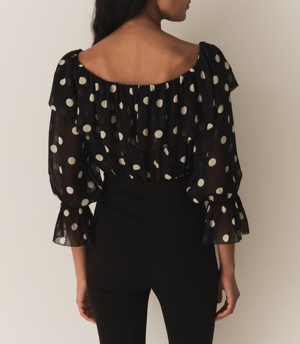 DÔEN Tops | Vivian Top Solstice Sky Dot - Women