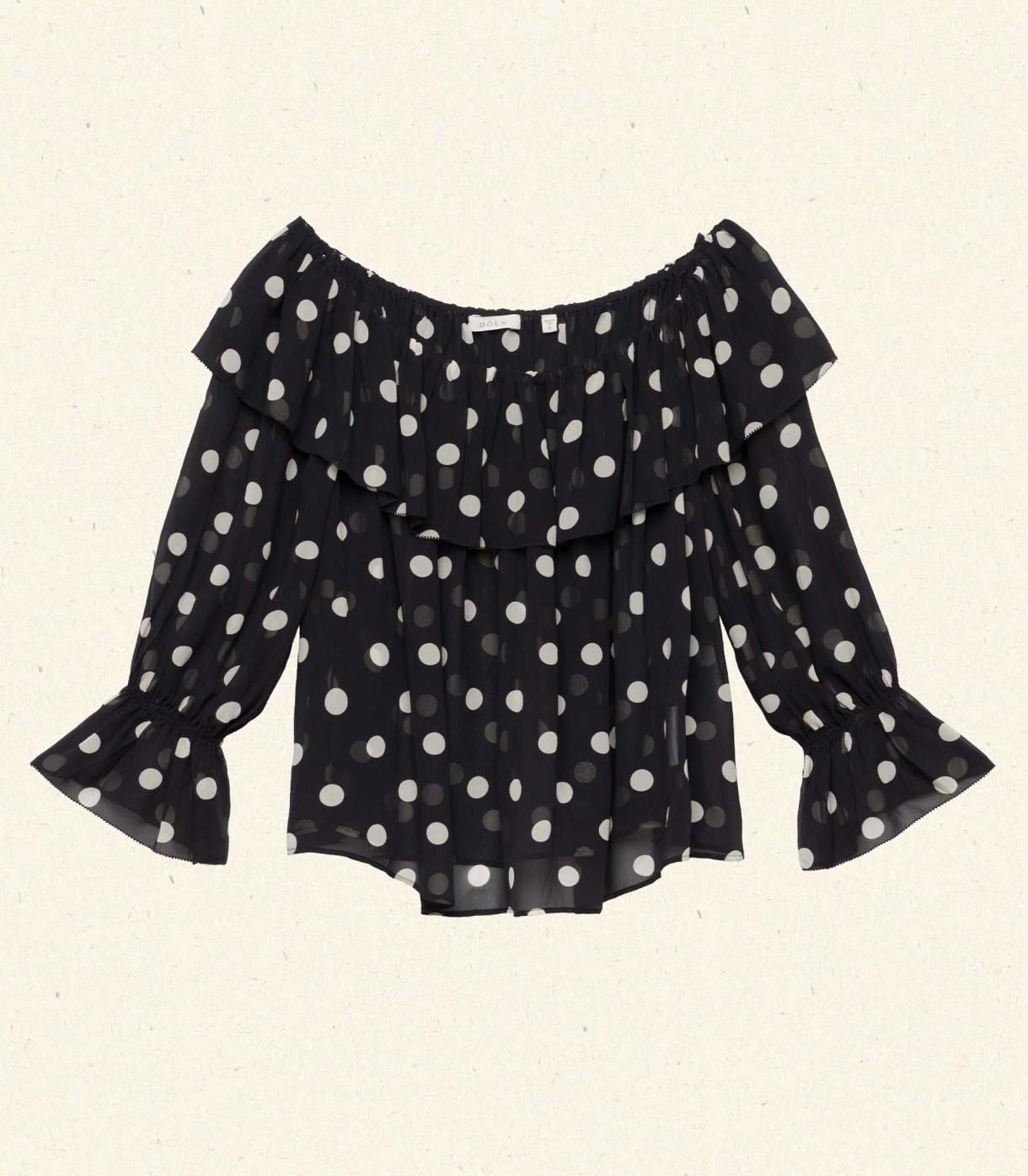 DÔEN Tops | Vivian Top Solstice Sky Dot - Women
