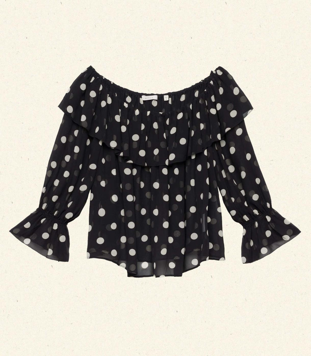 DÔEN Tops | Vivian Top Solstice Sky Dot - Women